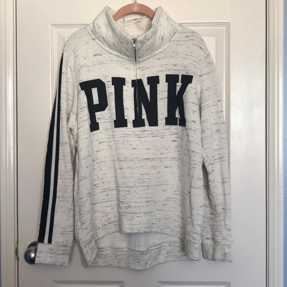 PINK brand half zip sweater